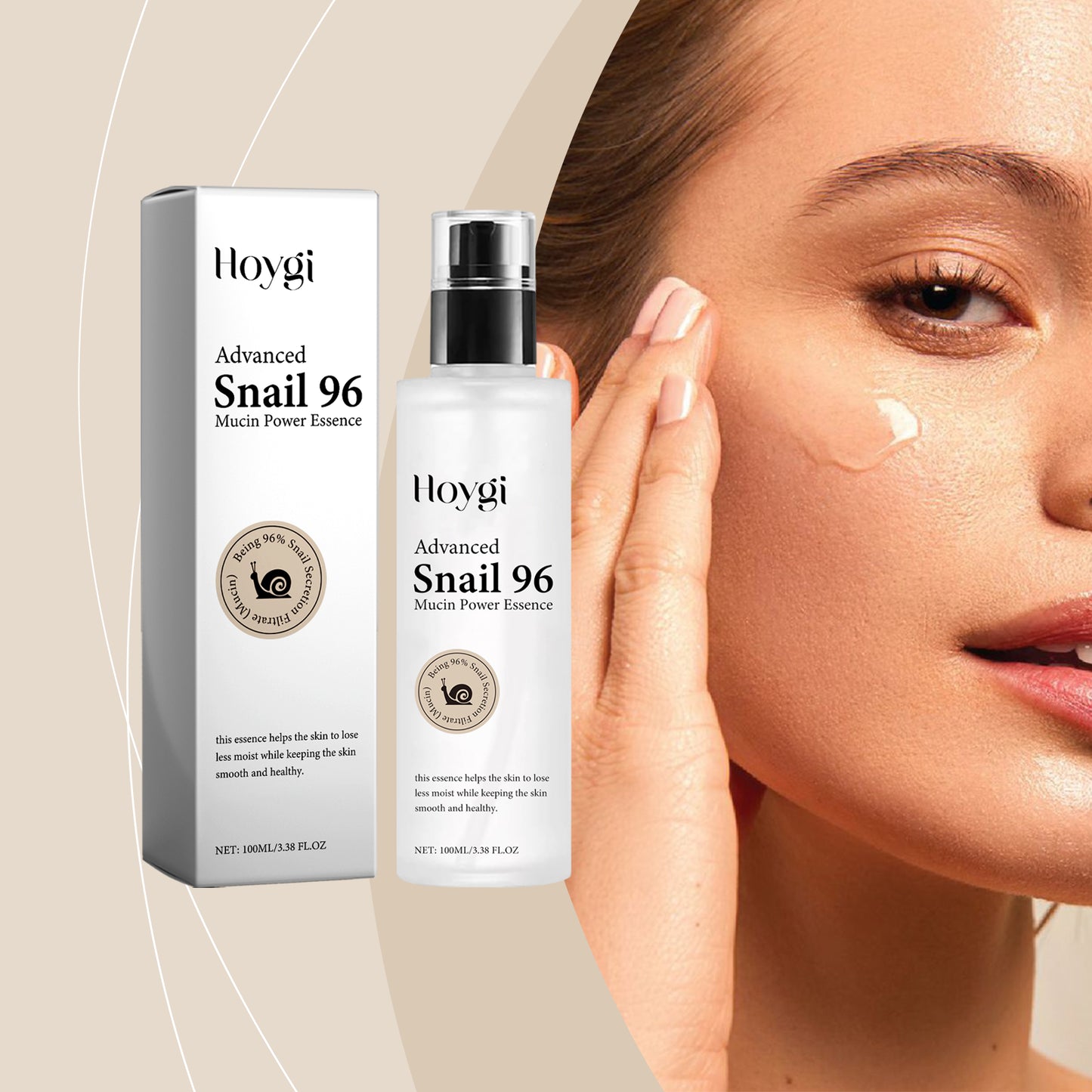 Hoygi Snail Mucin Serum – Hydrates, Moisturizes & Brightens Skin