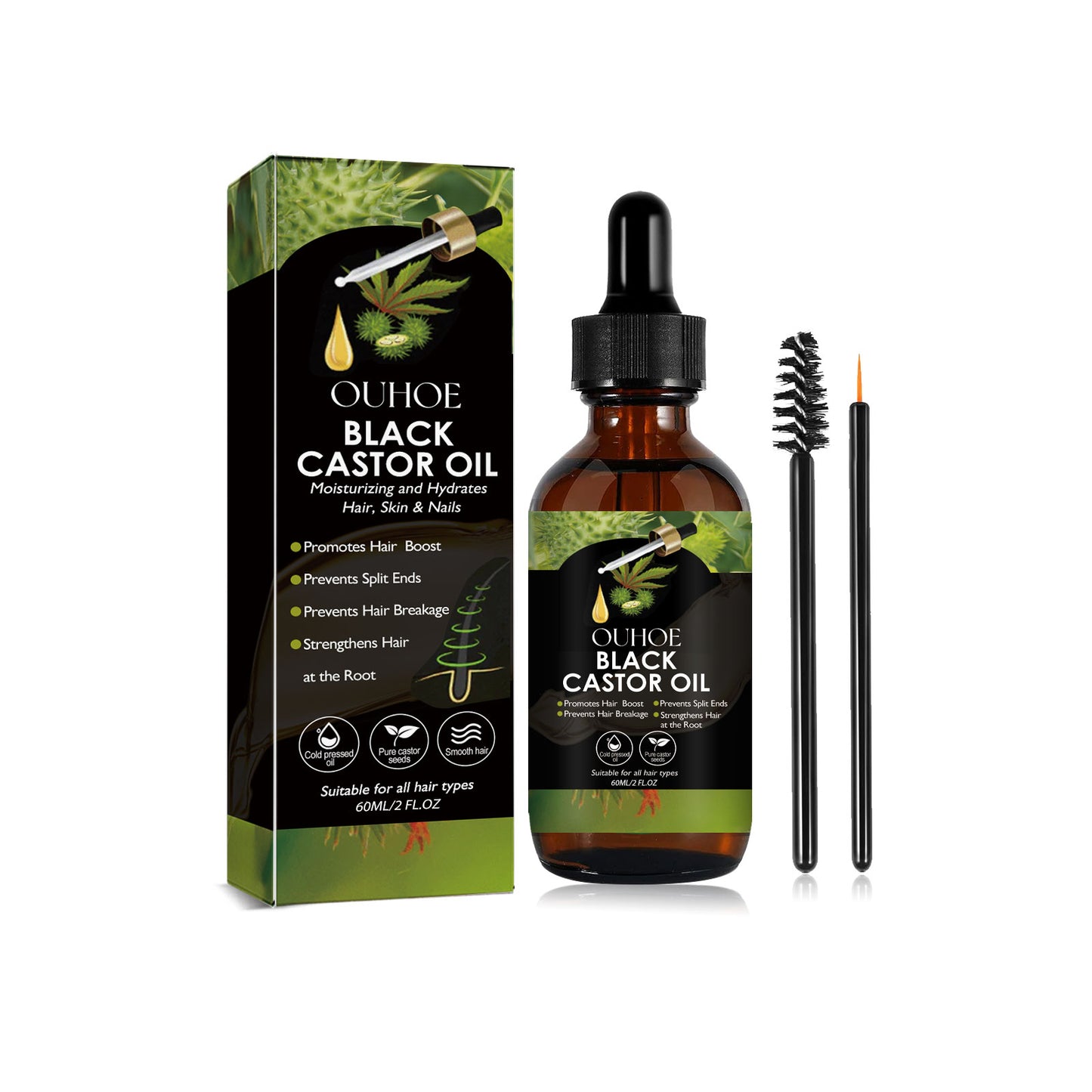 Castor Oil Hair Care Liquid Hair Care Dry Hair Chafing Hair Moisturizing, Smoothing And Brightening Hair Care Essential Oil