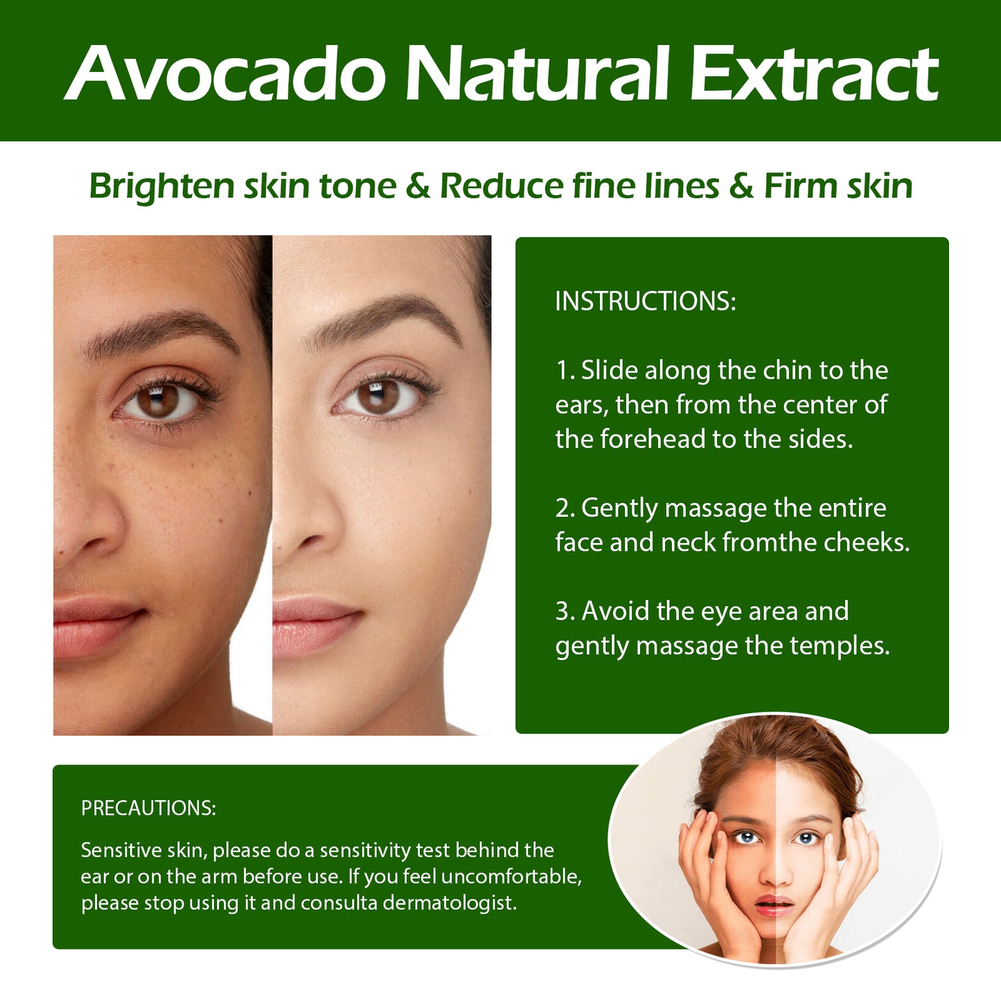 Jaysuing Avocado Serum – Brightens Skin, Reduces Fine Lines & Moisturizes