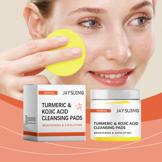 Jaysuing Turmeric Acid Cleanser Pad, Gently Cleans Facial Skin Pores And Reduces Acne Spots