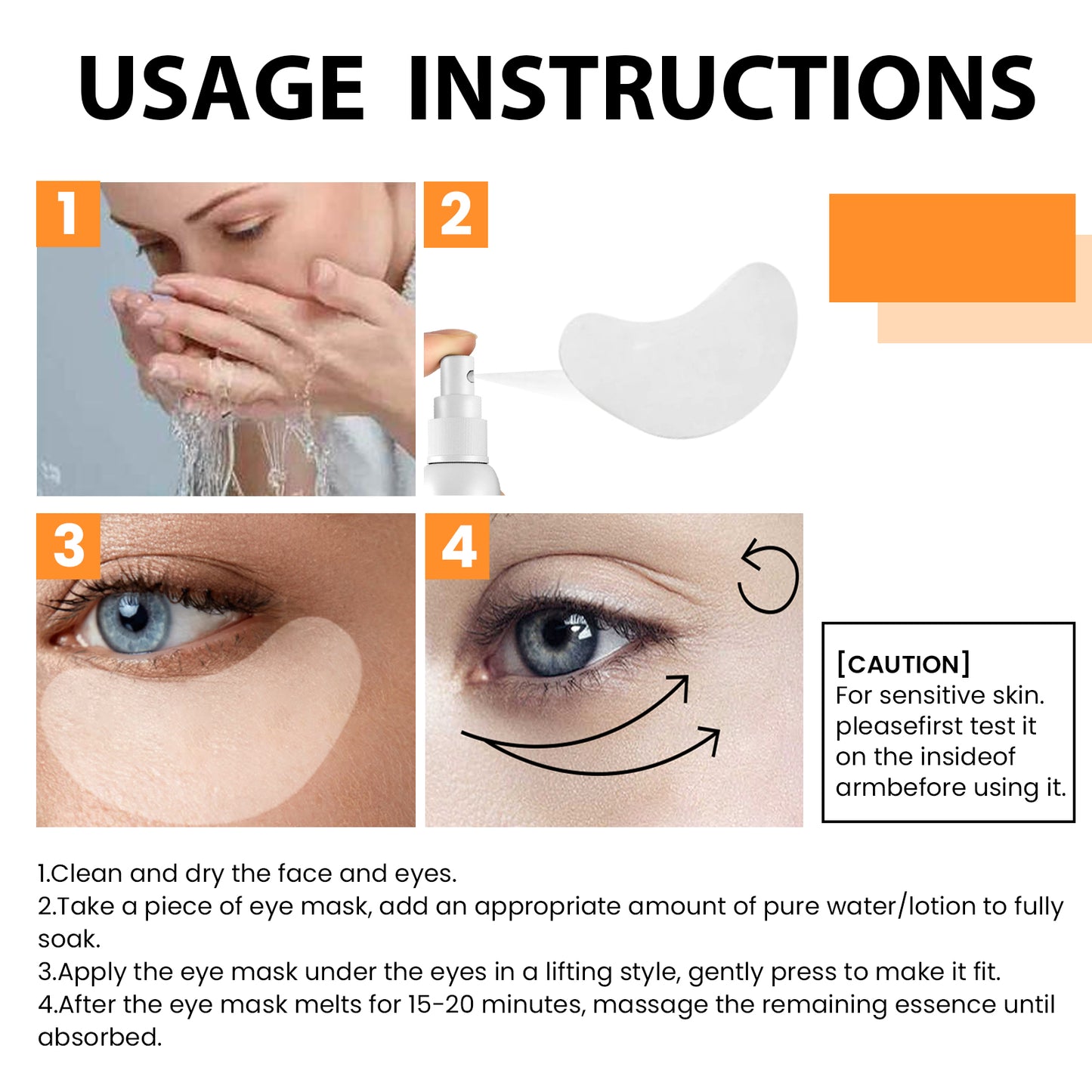 EELHOE Collagen Eye Mask – Reduce Dark Circles, Fine Lines & Bags